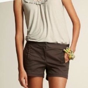 Brown J.Crew Chino Shorts